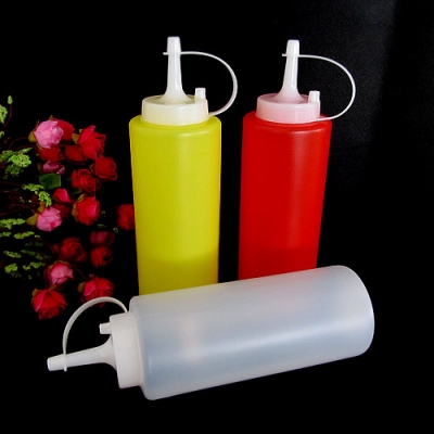 2pcs Plastic Squeeze Bottles for sauces/oils/ketchup[99471]